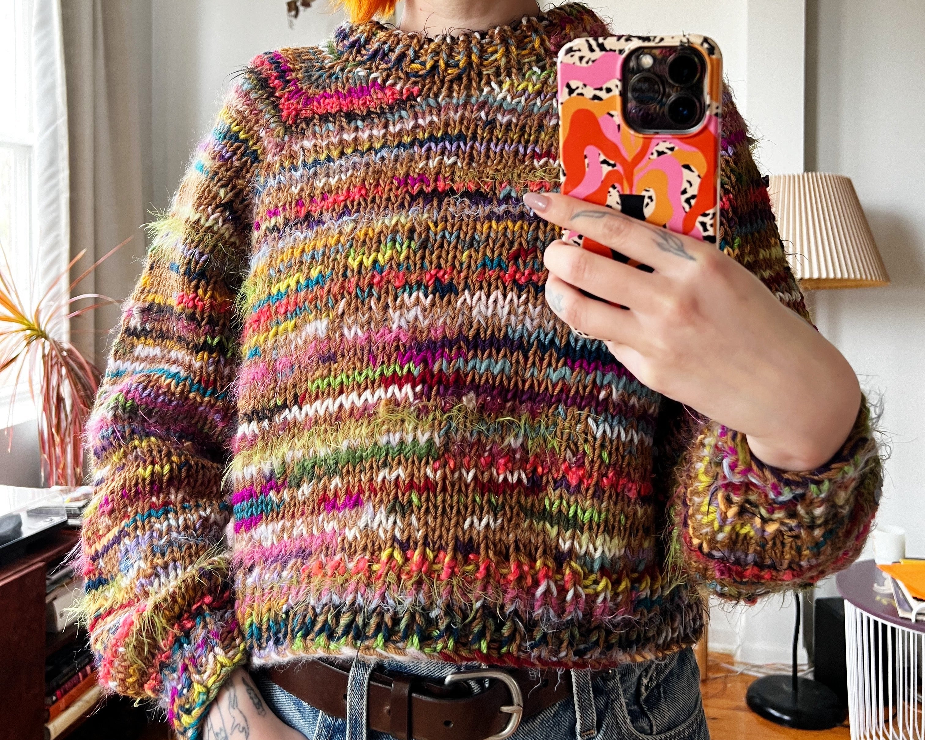 Hannah Kucharzak scrappy staple sweater