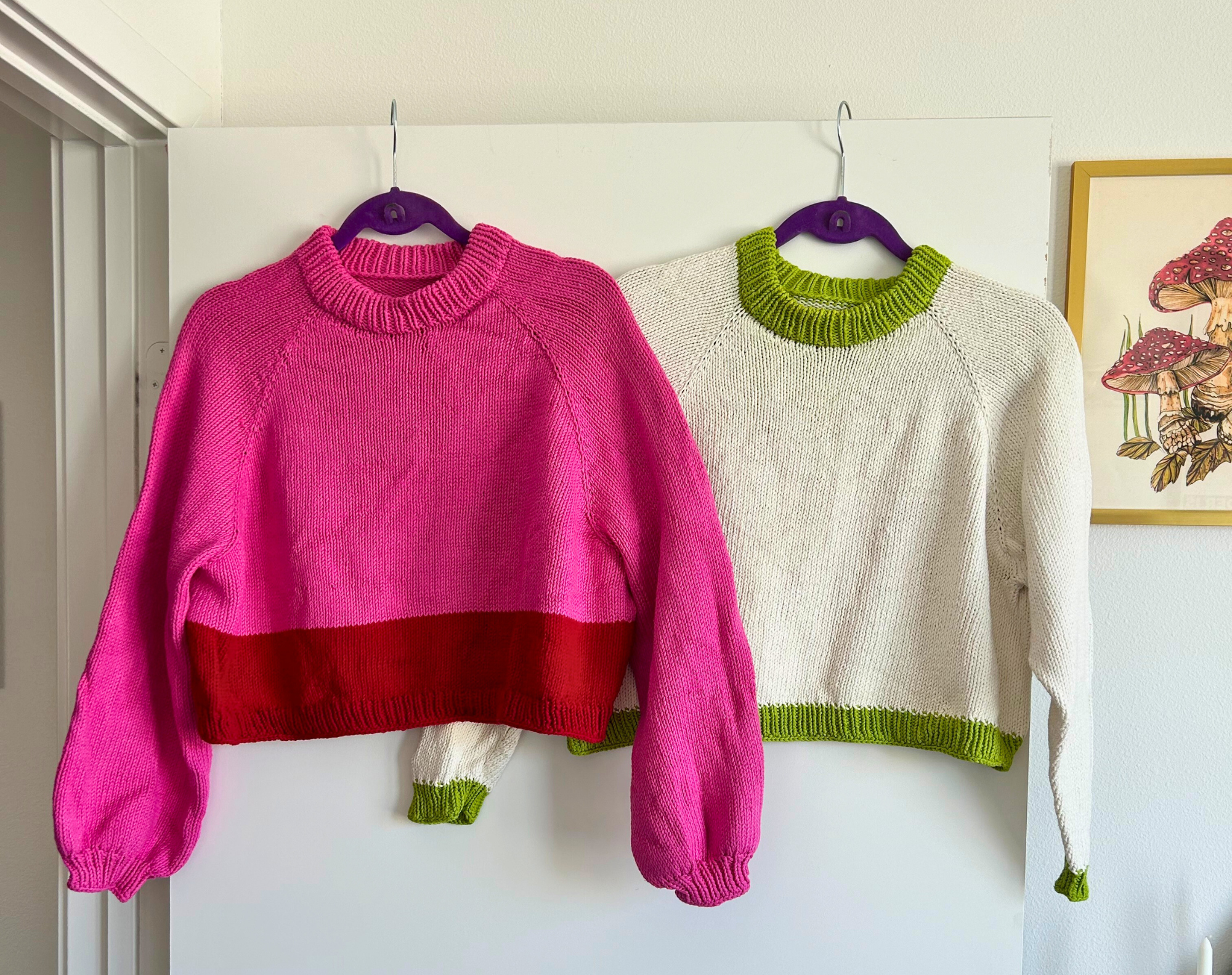 Venon Knits Staple Sweaters two sleeve options