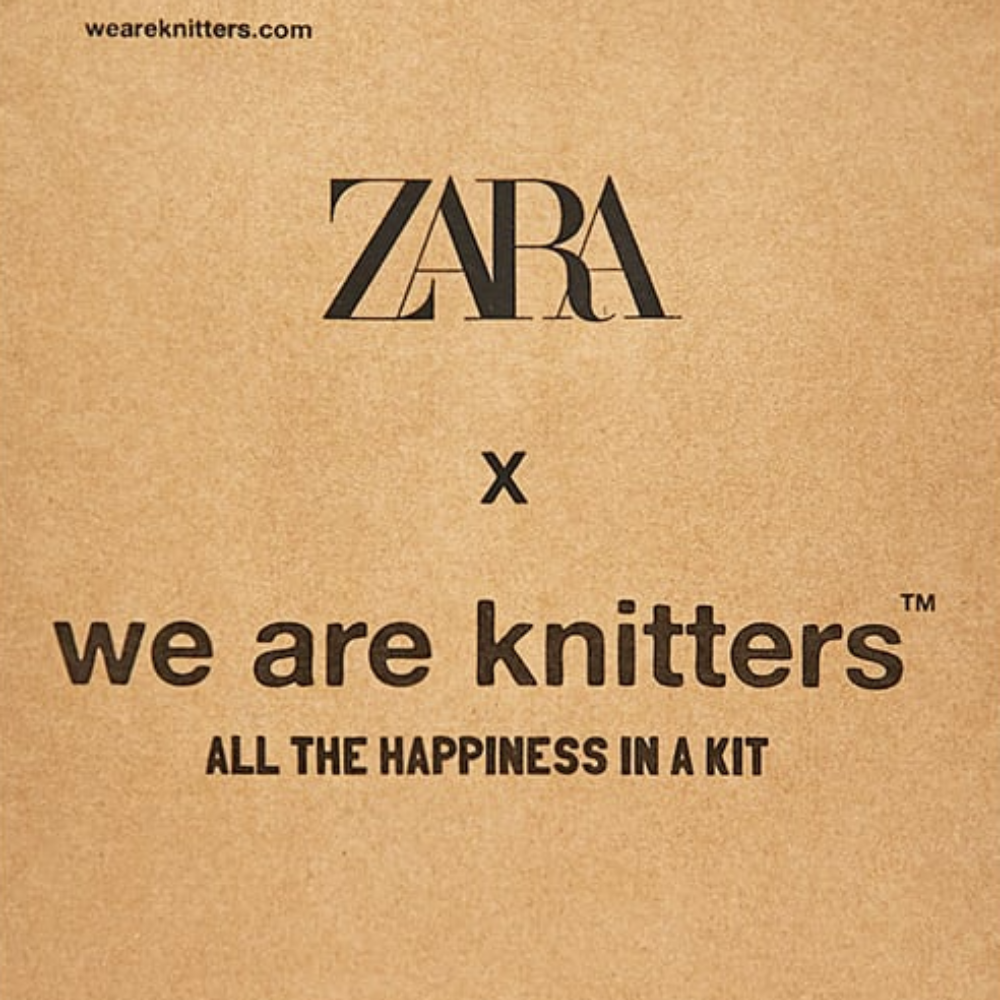 A brown box kit from Zara x We Are Knitters collaboration