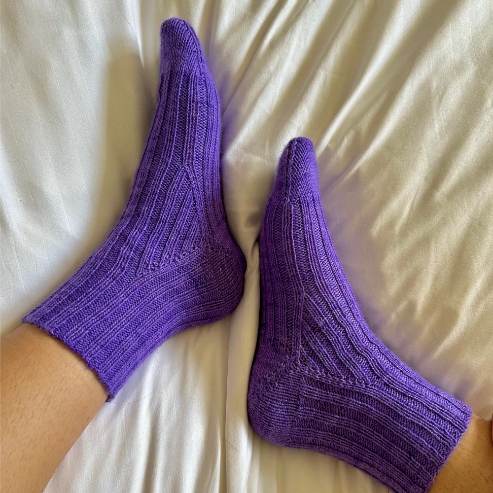 Modal Ribbed Socks The Ribbed Sock – New Wave Knitting