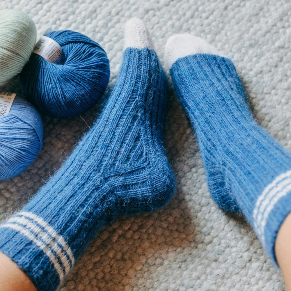 Modal Ribbed Socks The Ribbed Sock – New Wave Knitting